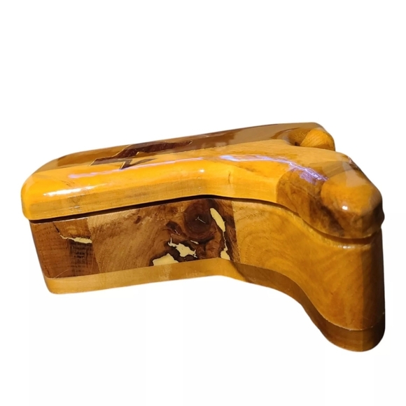 Boot Trinket Box Handcrafted Arthur Faison Jr Texas Cowboy Love Story Hinged - Picture 9 of 9